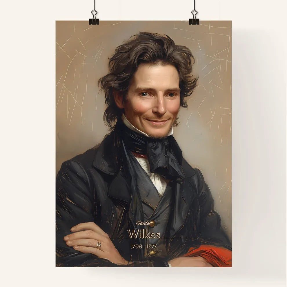 Charles, Wilkes, 1798 - 1877, A Poster of a man in a black coat Default Title