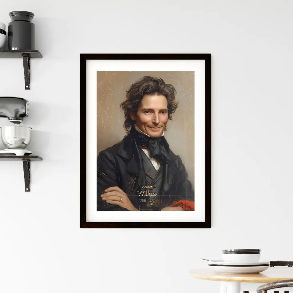 Charles, Wilkes, 1798 - 1877, A Poster of a man in a black coat Default Title