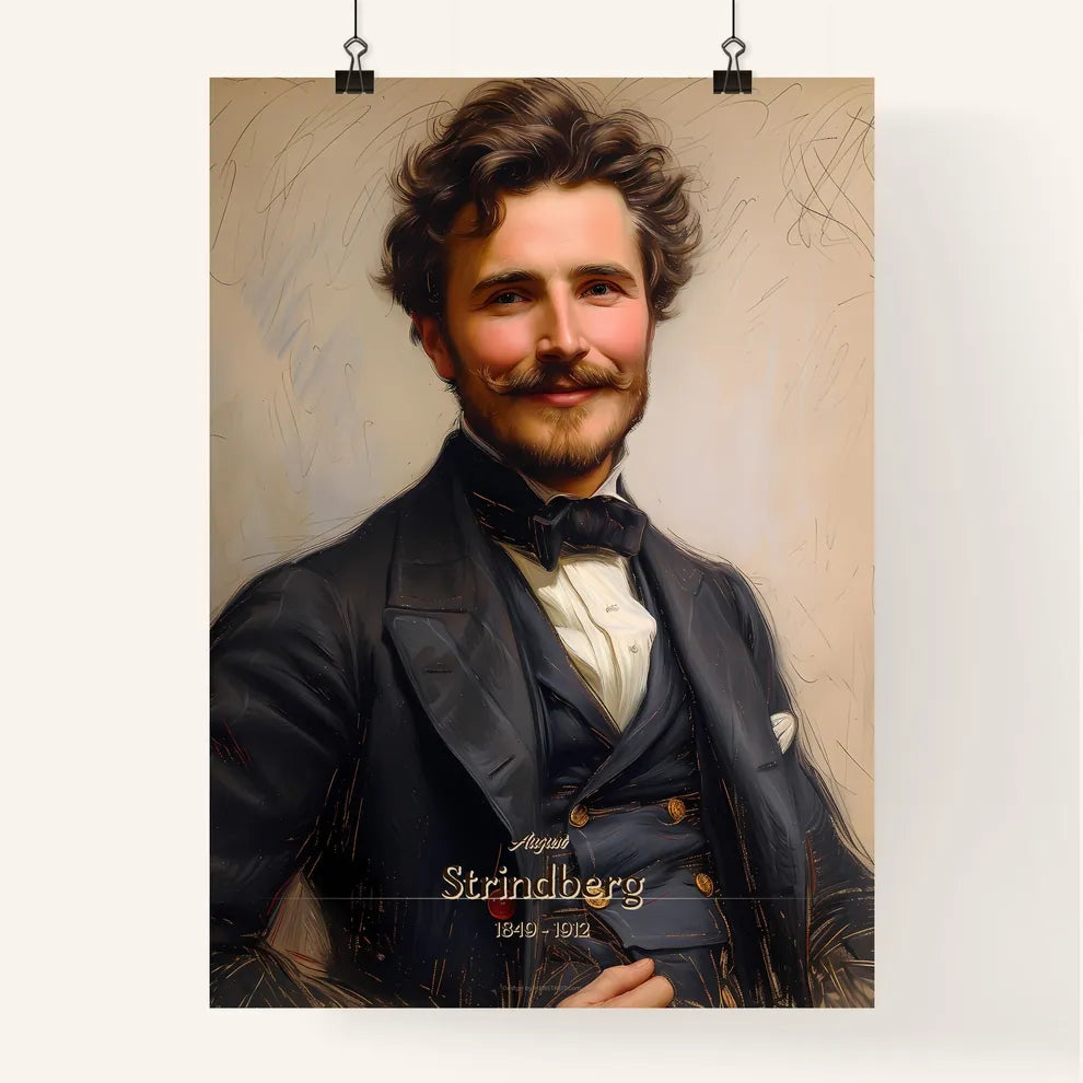 August, Strindberg, 1849 - 1912, A Poster of a man in a suit Default Title