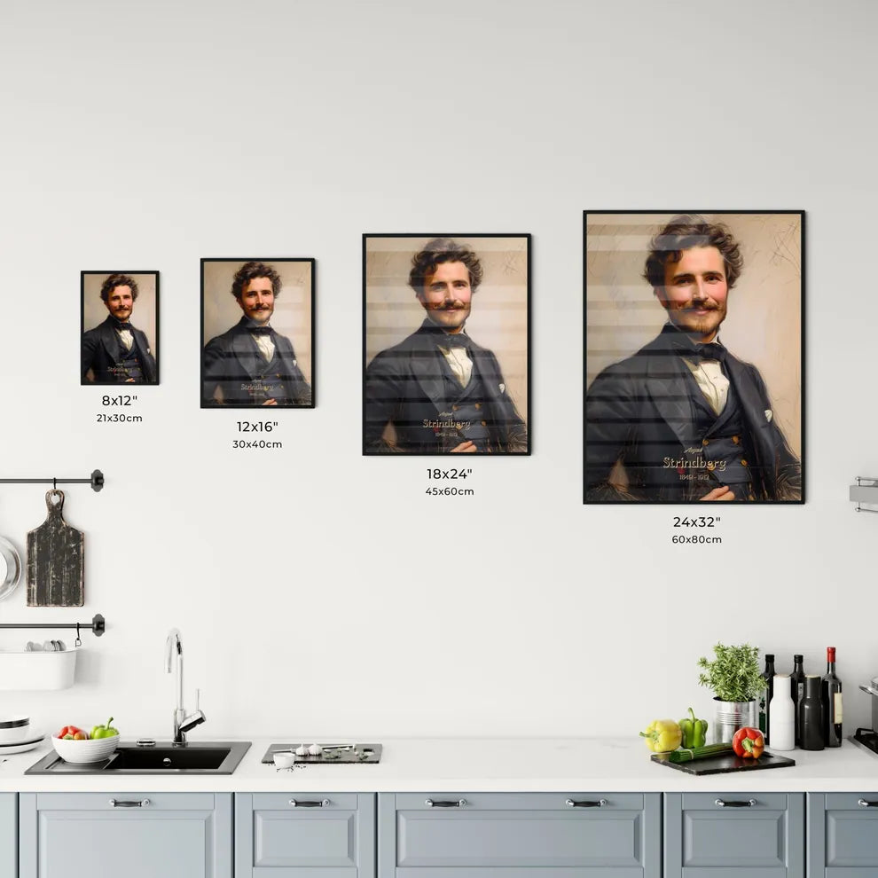 August, Strindberg, 1849 - 1912, A Poster of a man in a suit Default Title