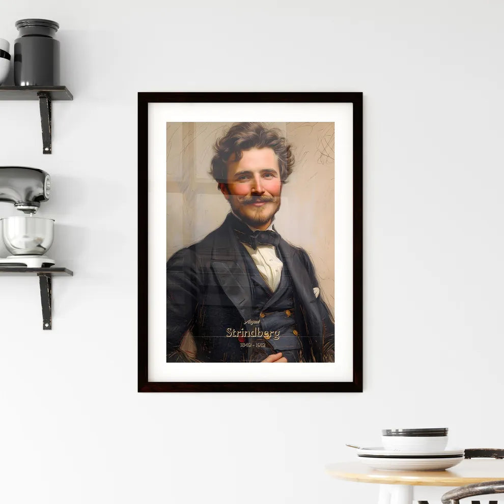 August, Strindberg, 1849 - 1912, A Poster of a man in a suit Default Title