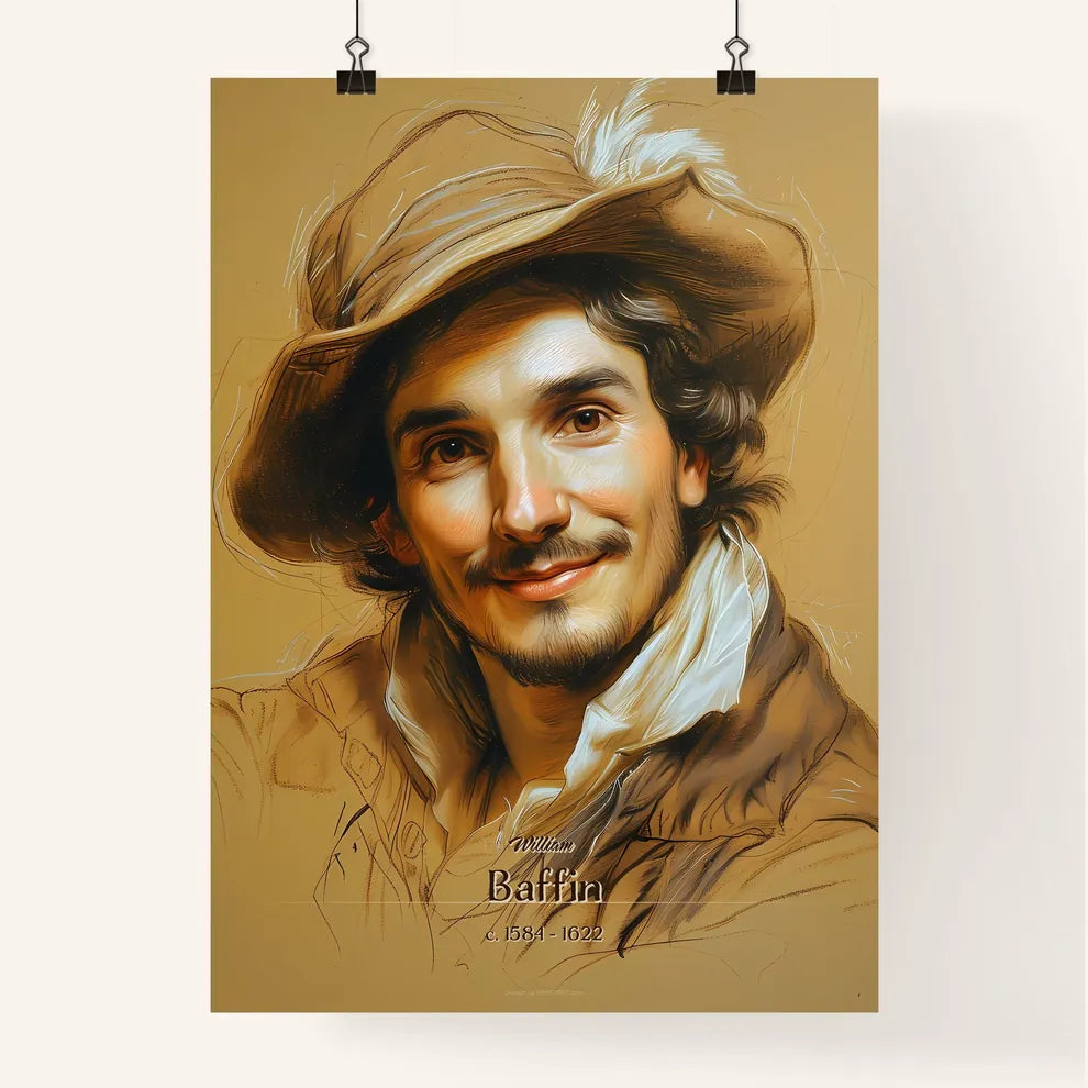 William, Baffin, c. 1584 - 1622, A Poster of a man wearing a hat Default Title