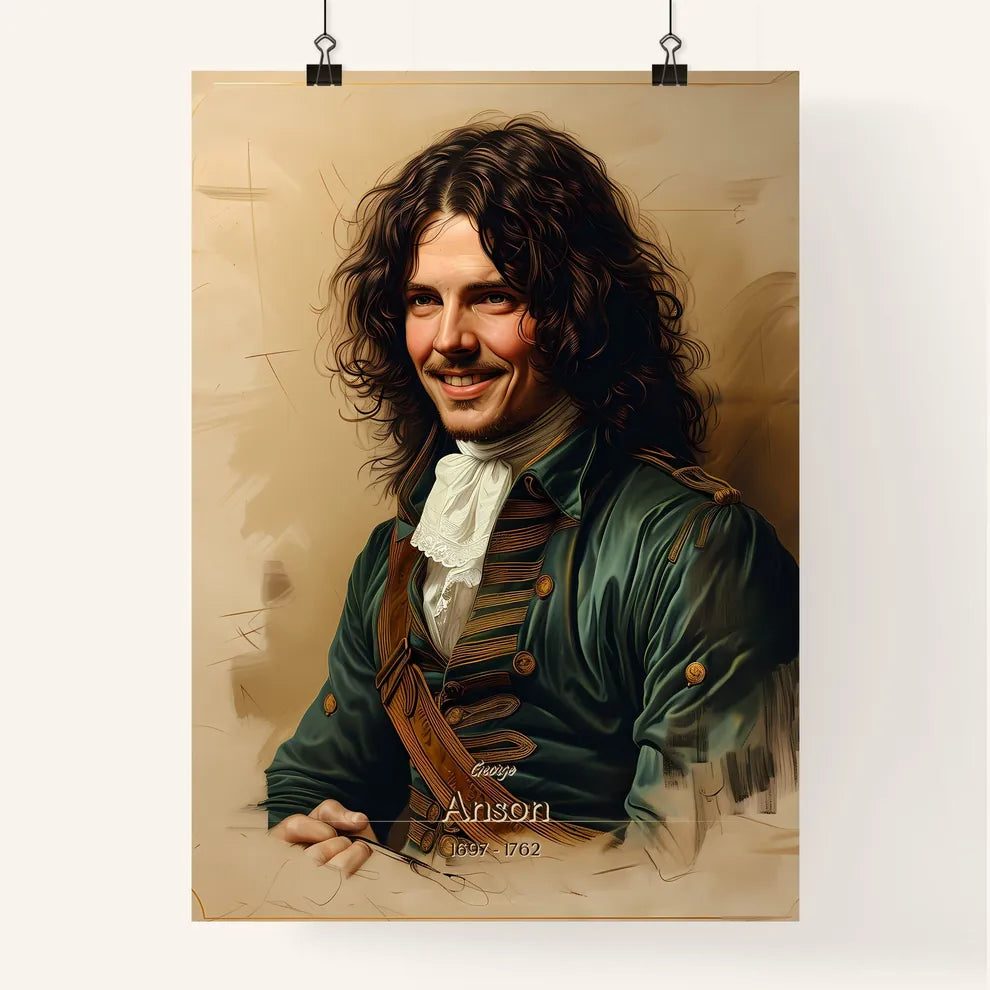 George, Anson, 1697 - 1762, A Poster of a man in a military uniform Default Title