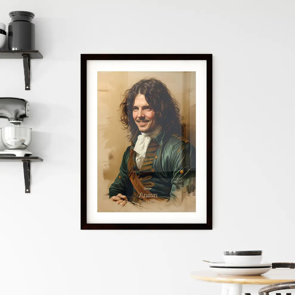 George, Anson, 1697 - 1762, A Poster of a man in a military uniform Default Title