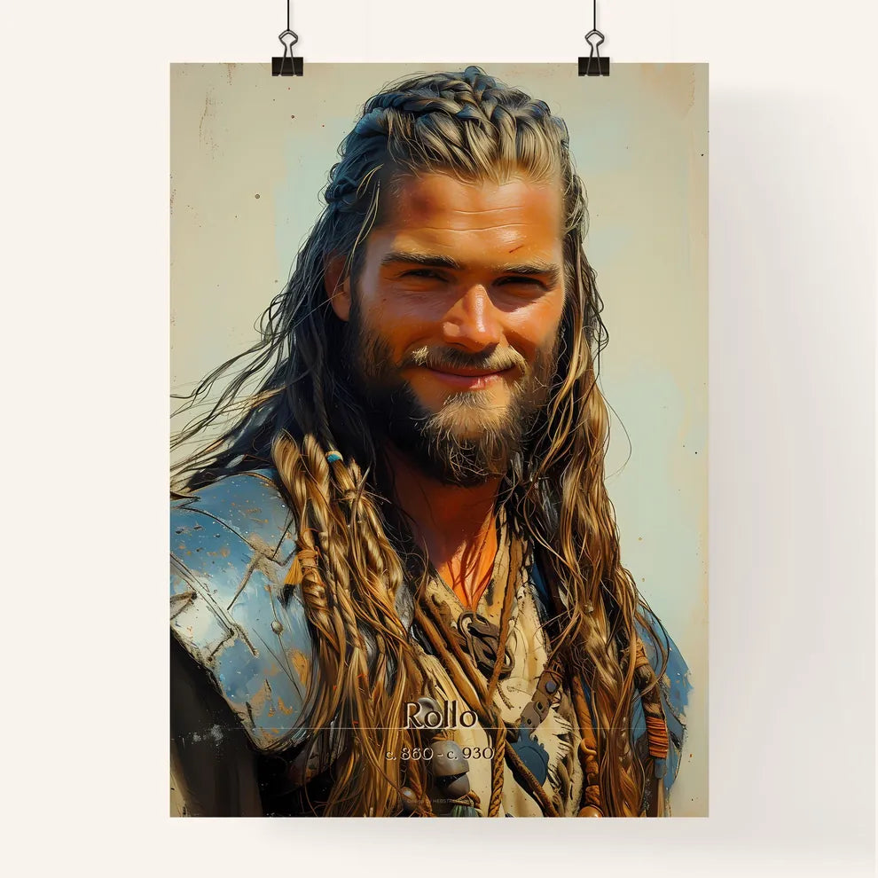 Rollo, c. 860 - c. 930, A Poster of a man with long hair and beard Default Title