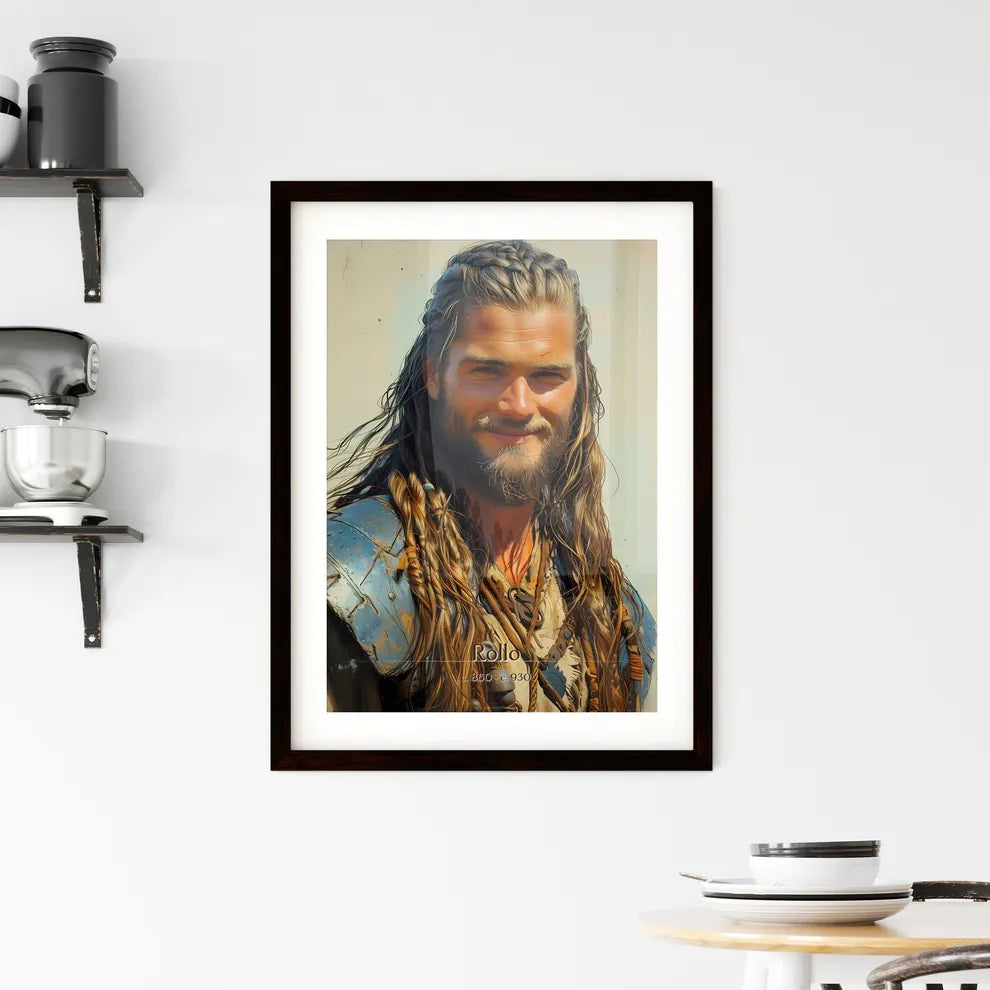 Rollo, c. 860 - c. 930, A Poster of a man with long hair and beard Default Title