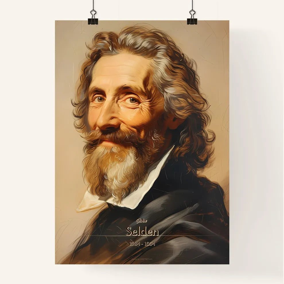 John, Selden, 1584 - 1654, A Poster of a painting of a man with a beard Default Title