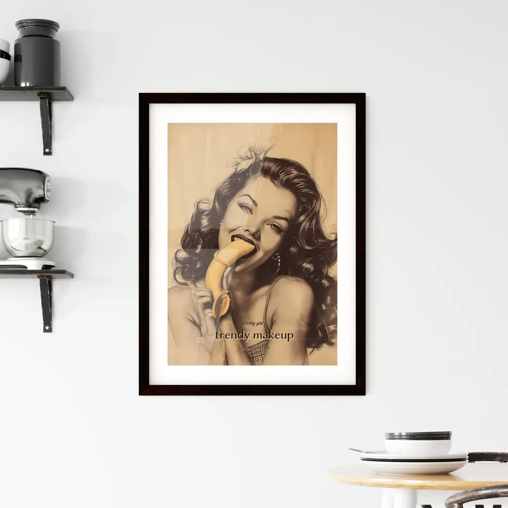 pretty girl Framed Print