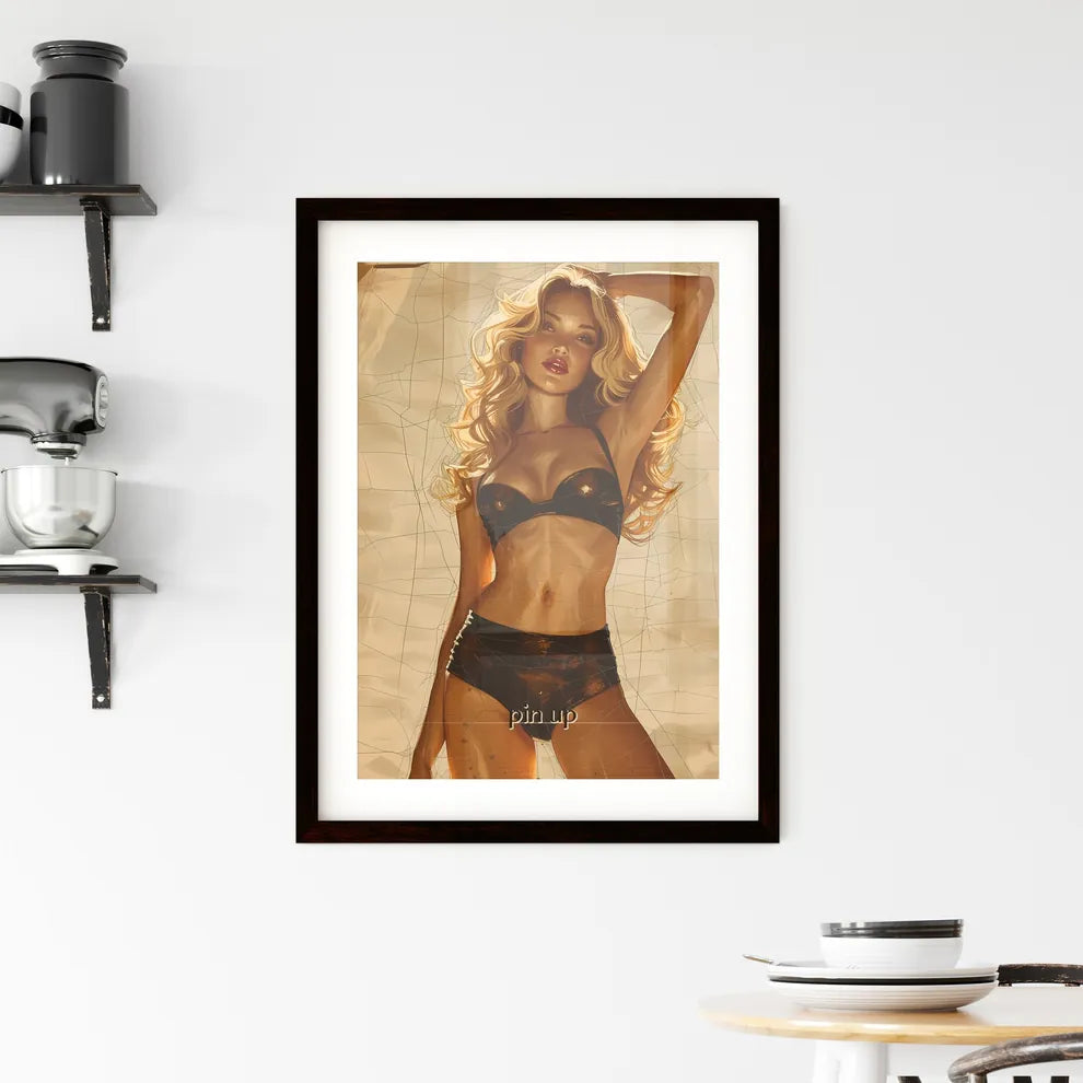 pin up Framed Print