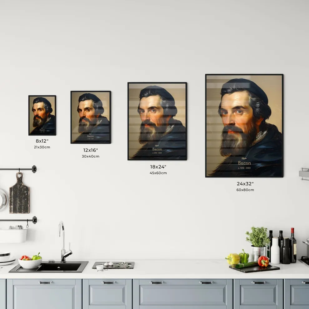 Roger, Bacon, c. 1219 - 1292, A Poster of a man with a beard Default Title