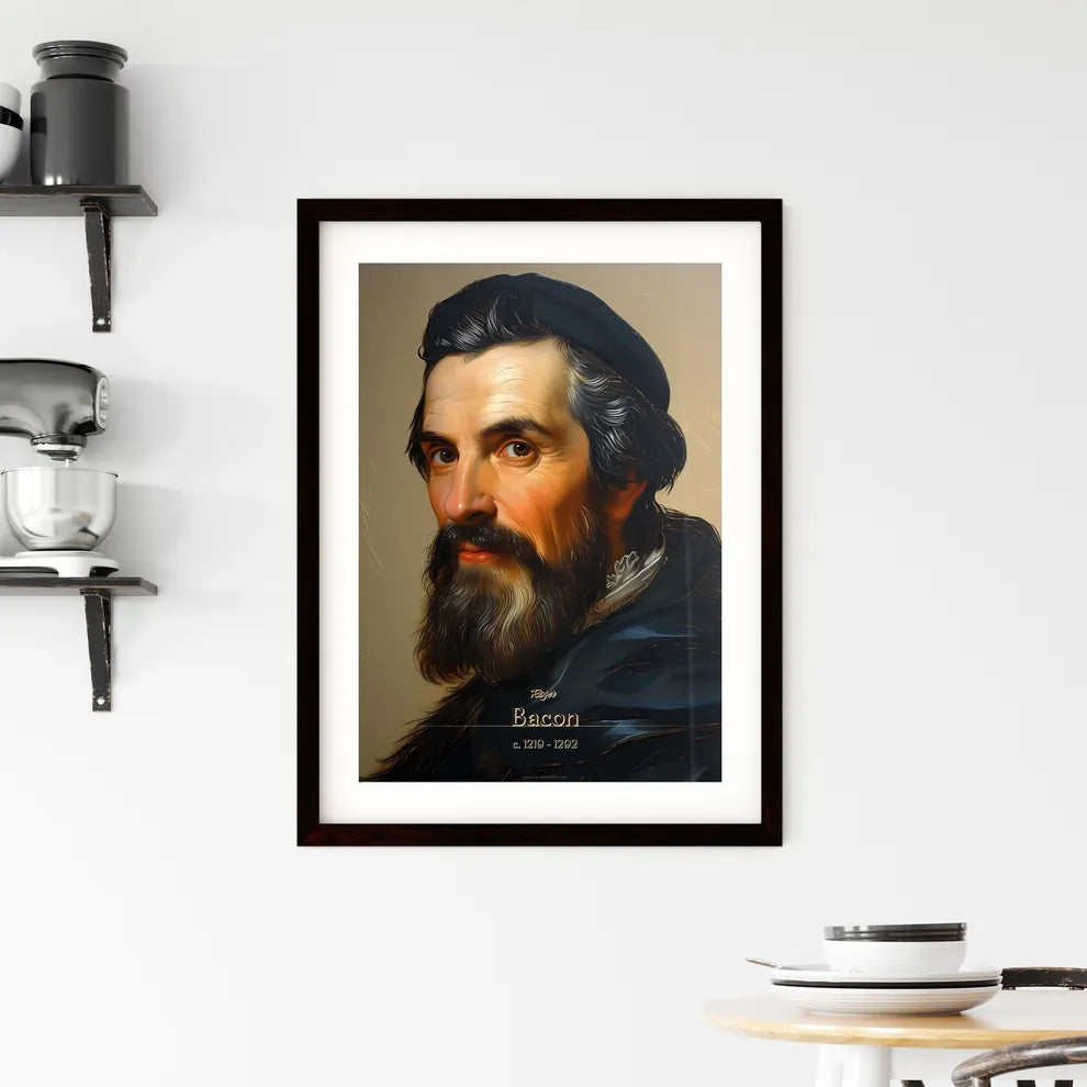 Roger, Bacon, c. 1219 - 1292, A Poster of a man with a beard Default Title