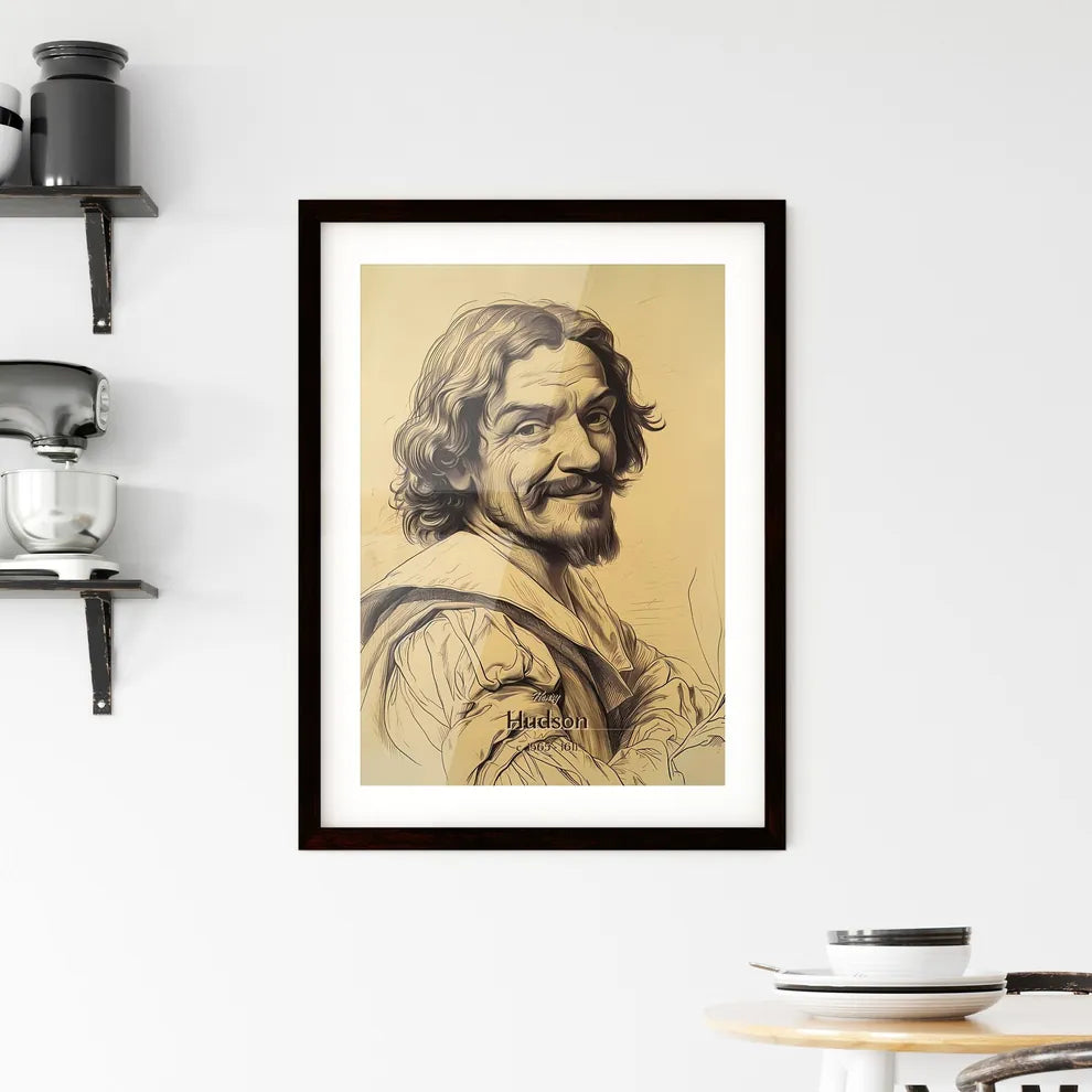 Henry, Hudson, c. 1565 - 1611, A Poster of a drawing of a man Default Title