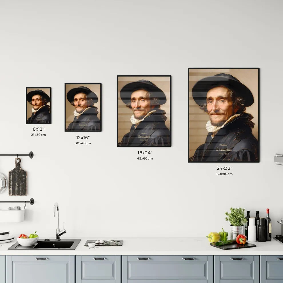 Desiderius, Erasmus, 1466 - 1536, A Poster of a man wearing a hat Default Title