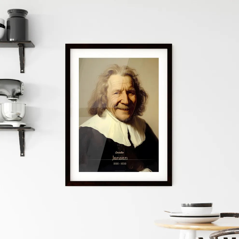 Cornelius, Jansen, 1585 - 1638, A Poster of a man with long hair and a white collar Default Title