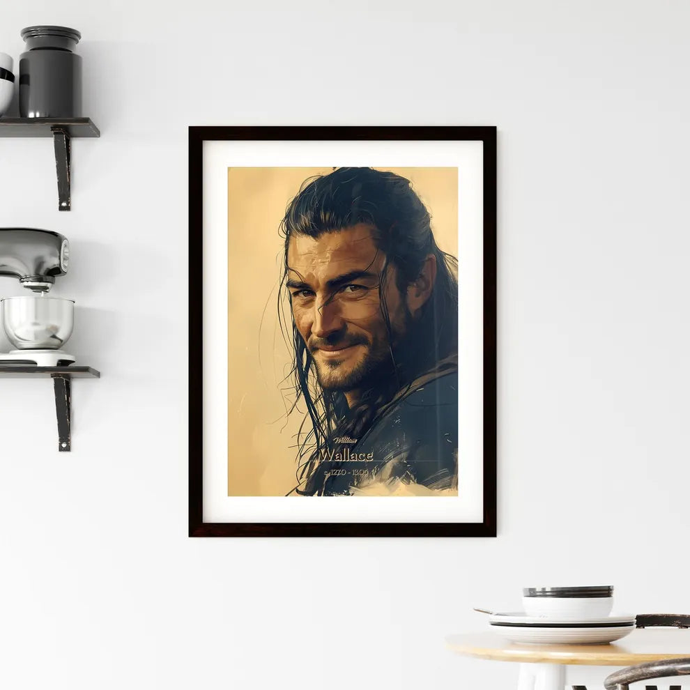 William, Wallace, c. 1270 - 1305, A Poster of a man with long hair and beard Default Title