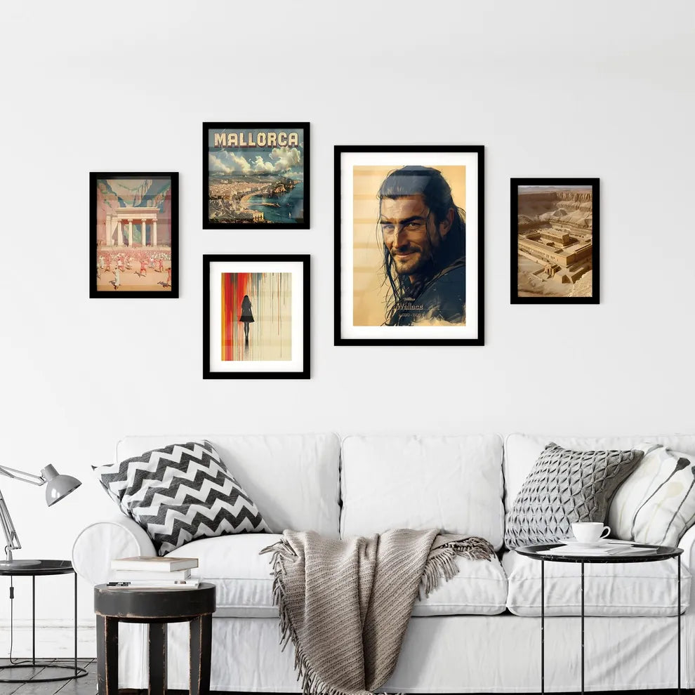 William, Wallace, c. 1270 - 1305, A Poster of a man with long hair and beard Default Title