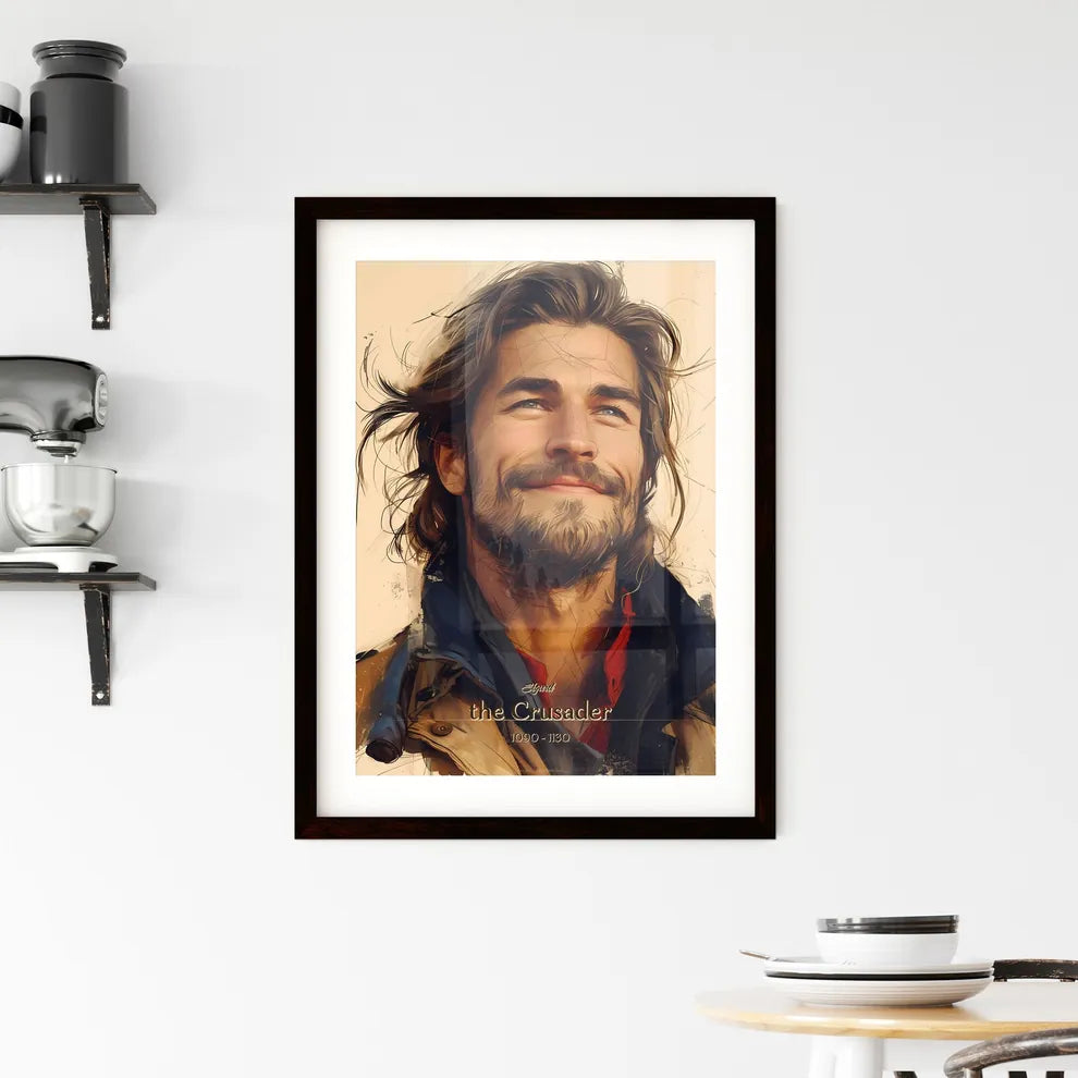 Sigurd, the Crusader, 1090 - 1130, A Poster of a man with long hair and beard smiling Default Title