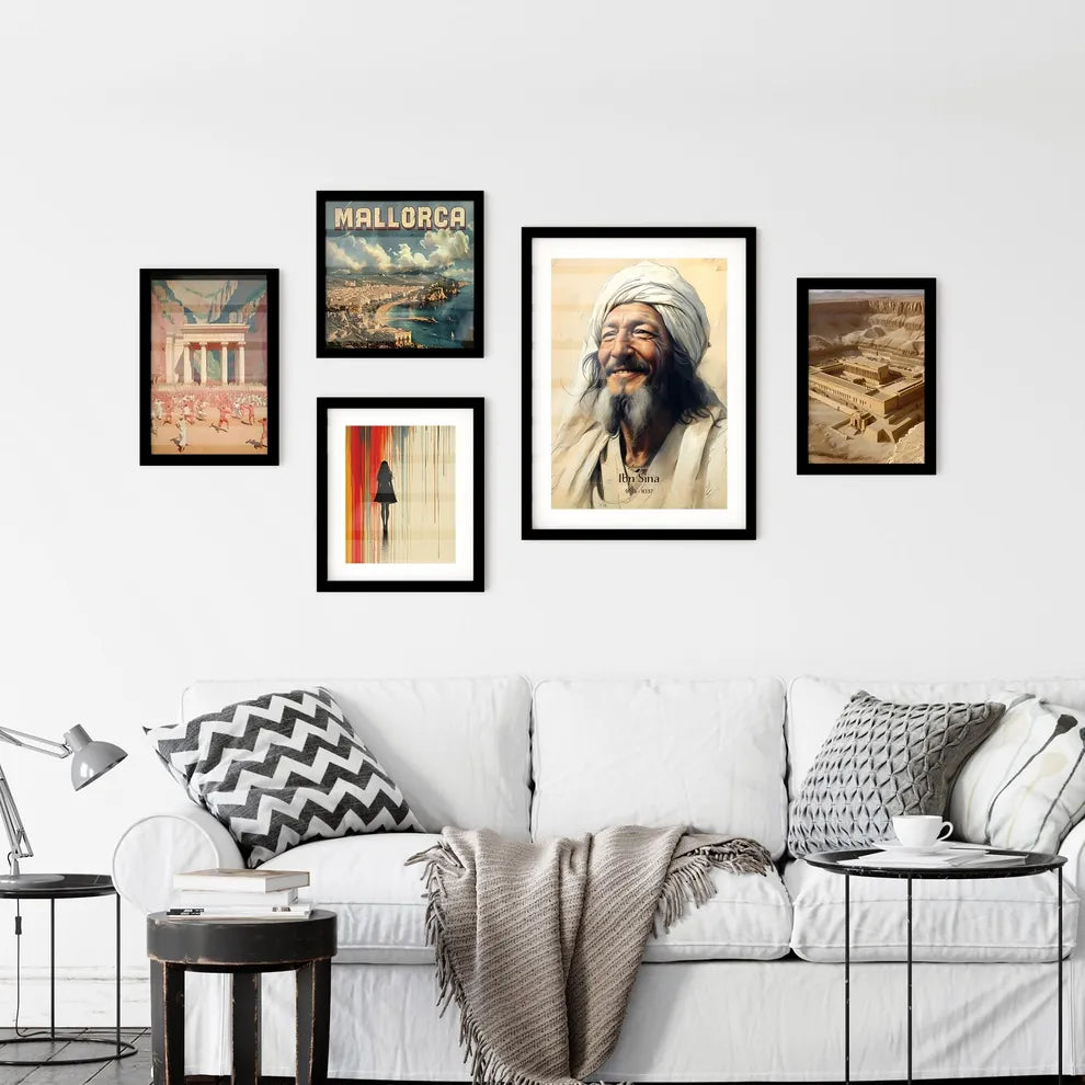 Avicenna, Ibn Sina, 980 - 1037, A Poster of a man with a beard and a white turban Default Title