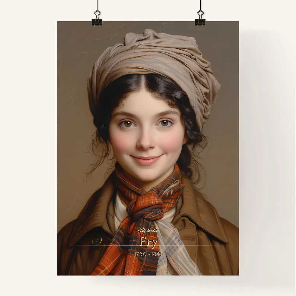 Elizabeth, Fry, 1780 - 1845, A Poster of a woman with a scarf on her head Default Title