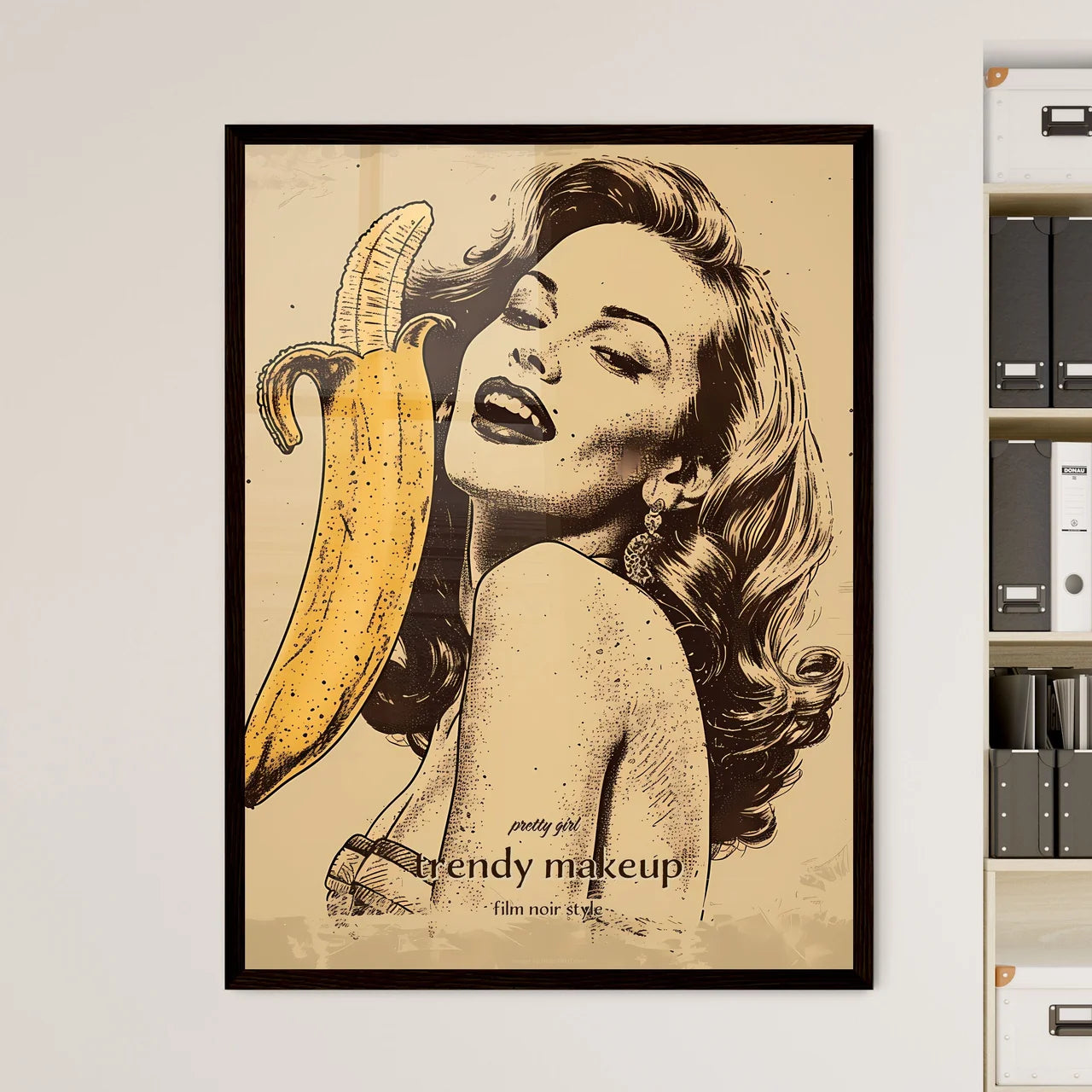 pretty girl - Framed Art Print