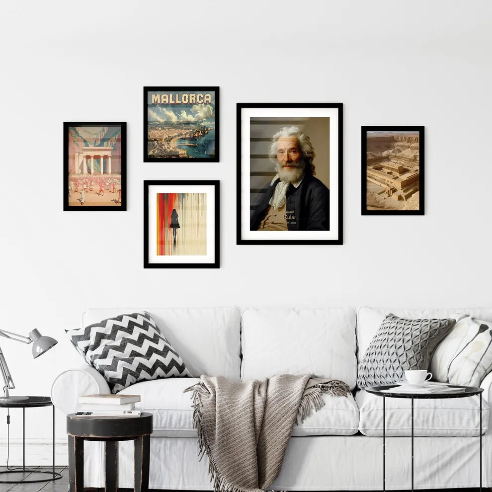 Leonhard, Euler, 1707 - 1783, A Poster of a man with white hair and beard Default Title