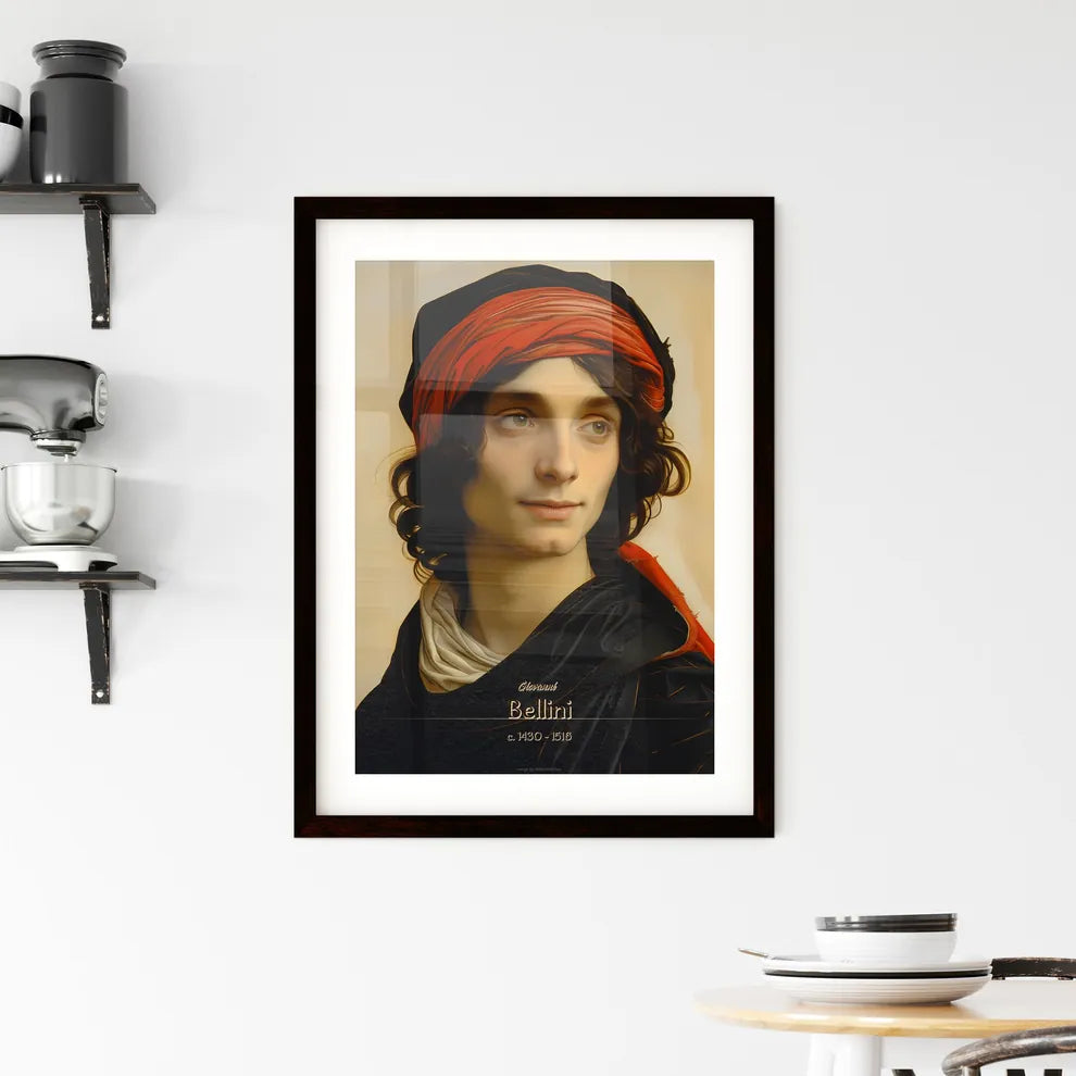 Giovanni, Bellini, c. 1430 - 1516, A Poster of a man with a red head scarf Default Title