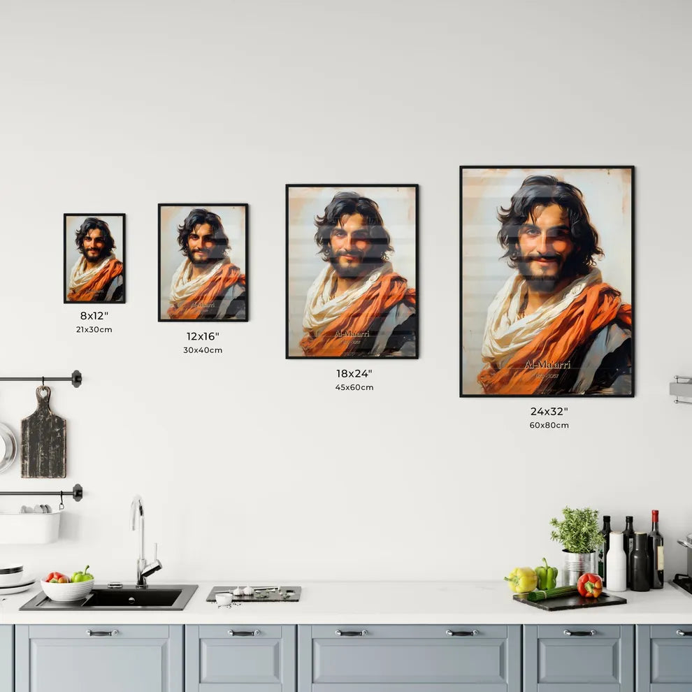 Al-Ma'arri, 973 - 1057, A Poster of a man with a beard and a scarf Default Title