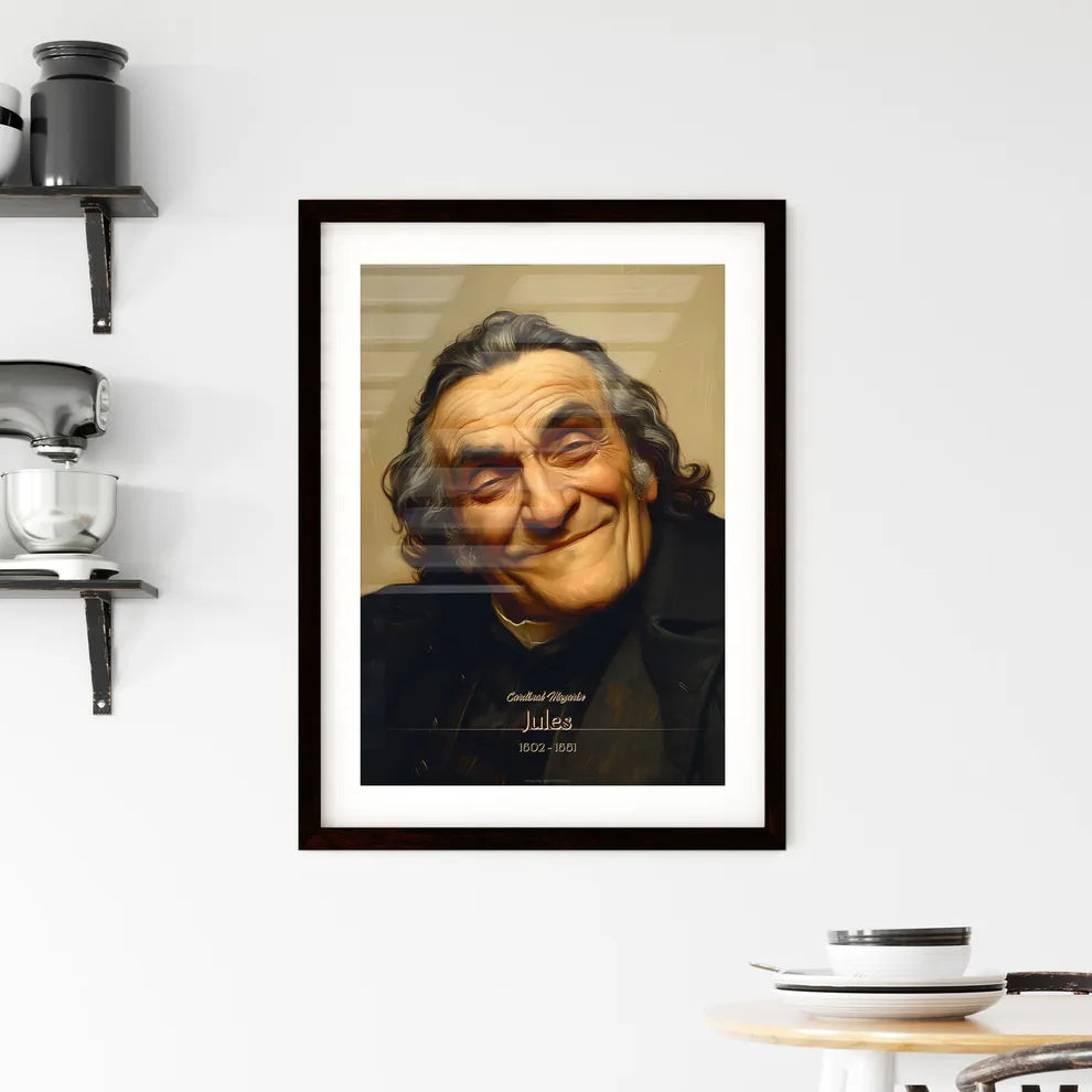 Cardinal Mazarin, Jules, 1602 - 1661, A Poster of a man with long hair and a black coat Default Title