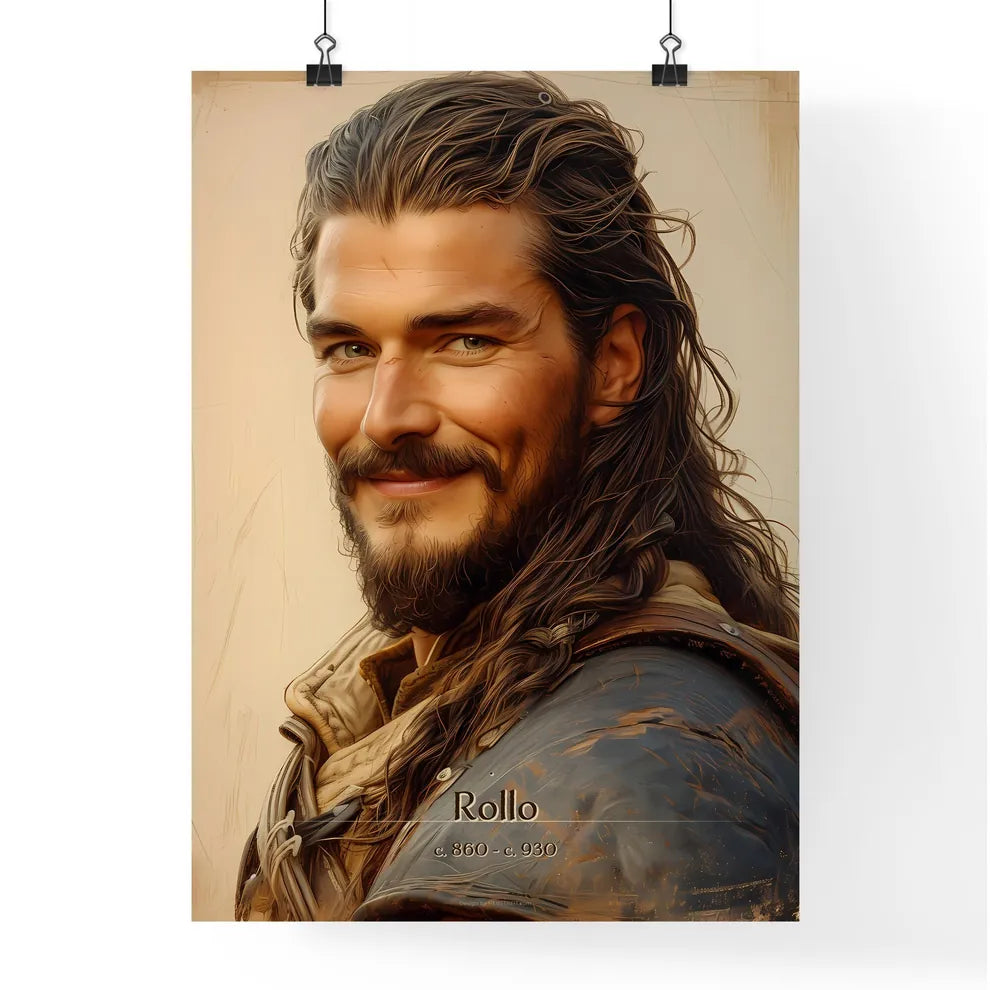 Rollo, c. 860 - c. 930, A Poster of a man with long hair and beard smiling Default Title