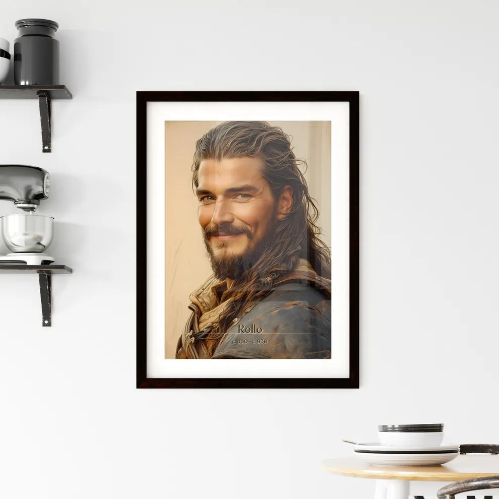 Rollo, c. 860 - c. 930, A Poster of a man with long hair and beard smiling Default Title