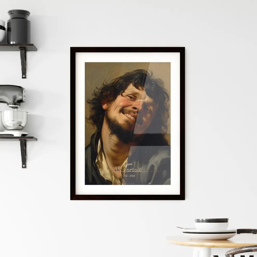 Gaspar, de Portolá , 1716 - 1786, A Poster of a man with long hair smiling Default Title