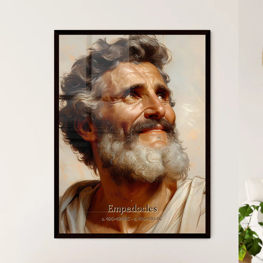 Empedocles, c. 490-484 BC - c. 430-430 BC, A Poster of a man with a beard looking up Default Title