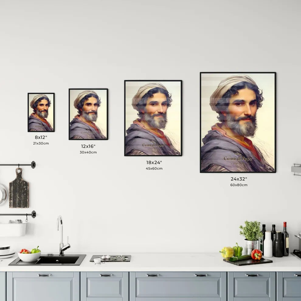 Cimabue, Cenni di Pepo, c. 1240 - 1302, A Poster of a man with a beard and a hat Default Title