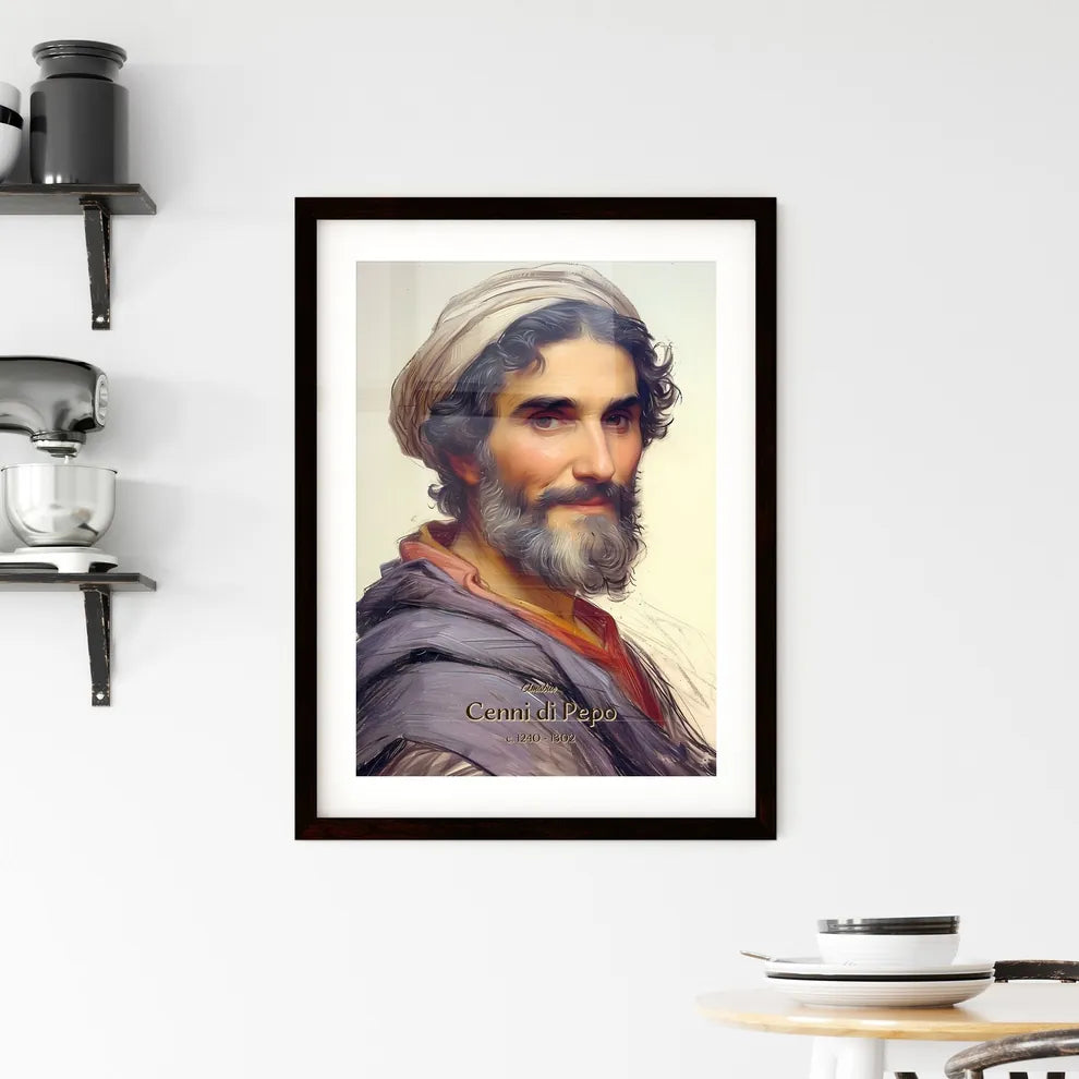 Cimabue, Cenni di Pepo, c. 1240 - 1302, A Poster of a man with a beard and a hat Default Title