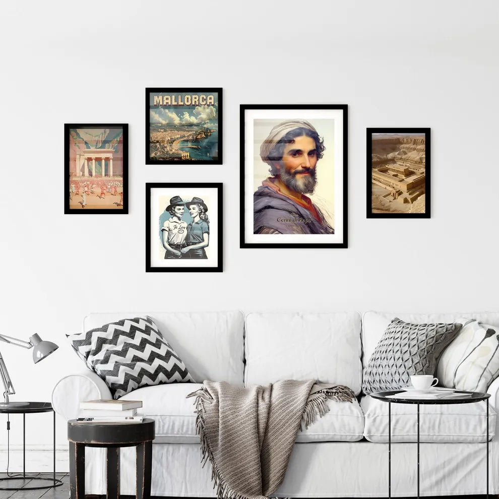 Cimabue, Cenni di Pepo, c. 1240 - 1302, A Poster of a man with a beard and a hat Default Title