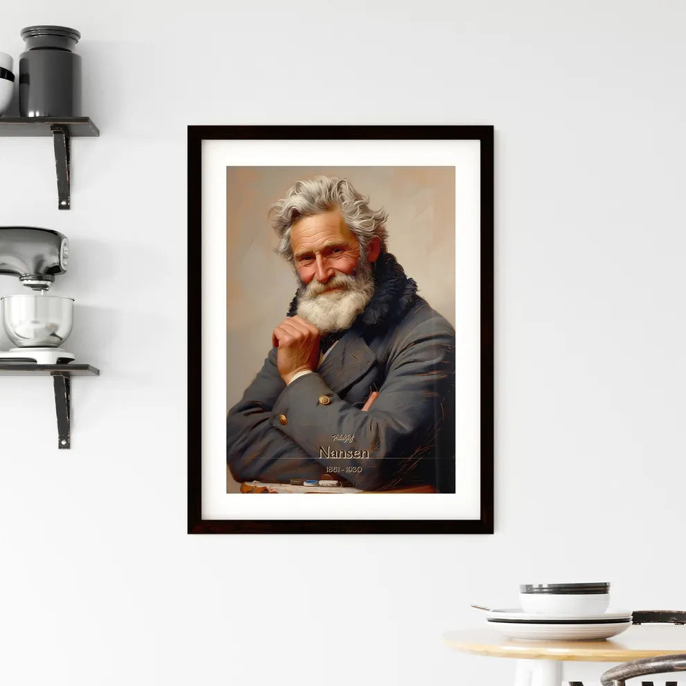 Fridtjof, Nansen, 1861 - 1930, A Poster of a man with a beard and mustache Default Title