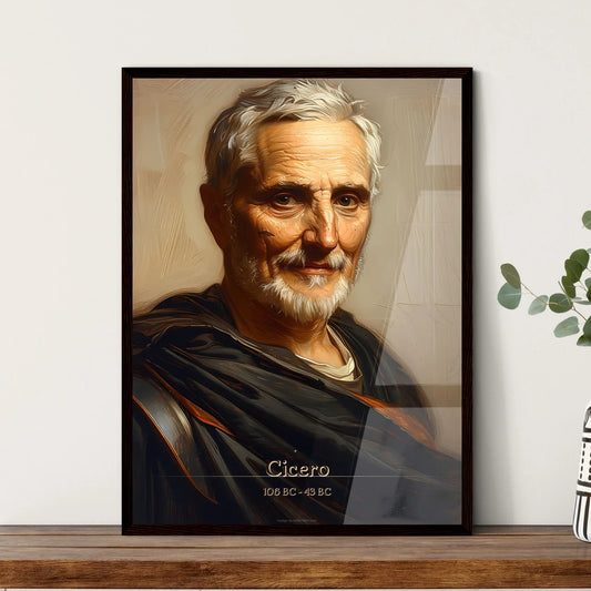 Cicero, 106 BC - 43 BC, A Poster of a man with white hair and beard Default Title