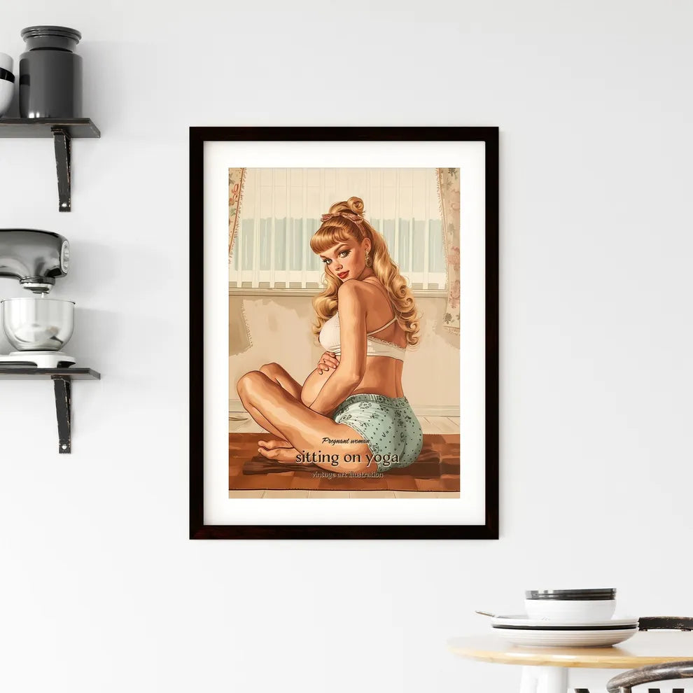 Pregnant woman Framed Print
