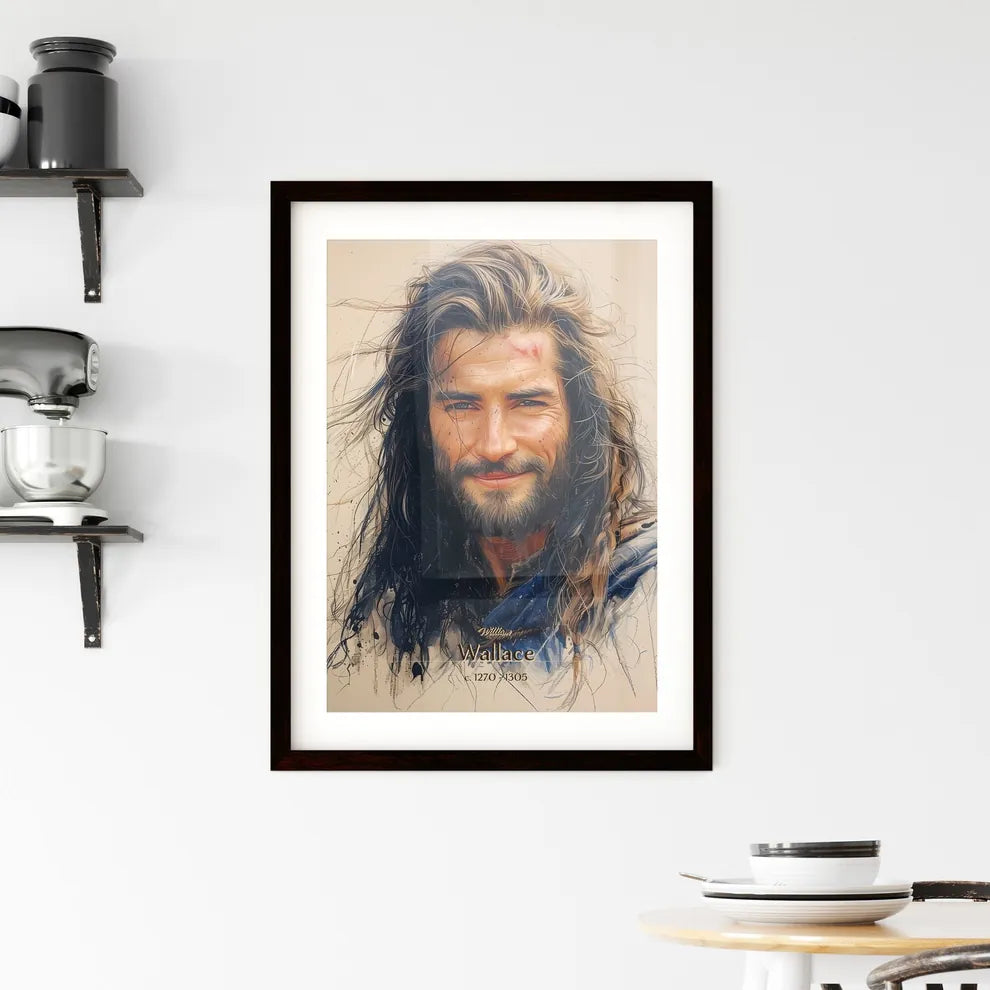 William, Wallace, c. 1270 - 1305, A Poster of a man with long hair and beard Default Title