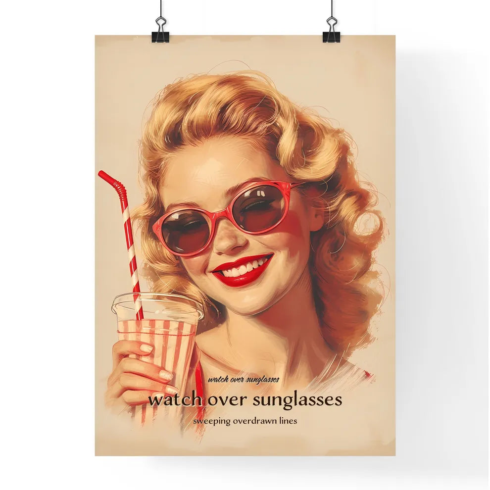 watch over sunglasses Poster