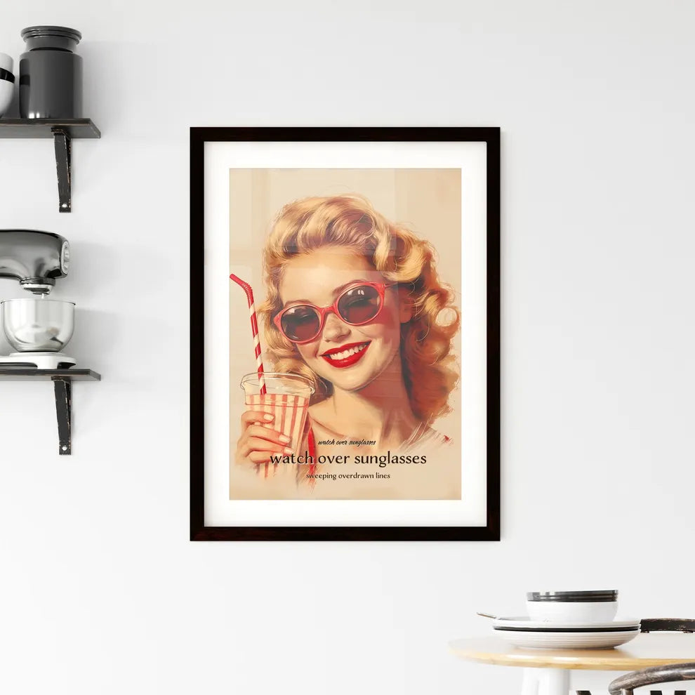 watch over sunglasses Framed Print