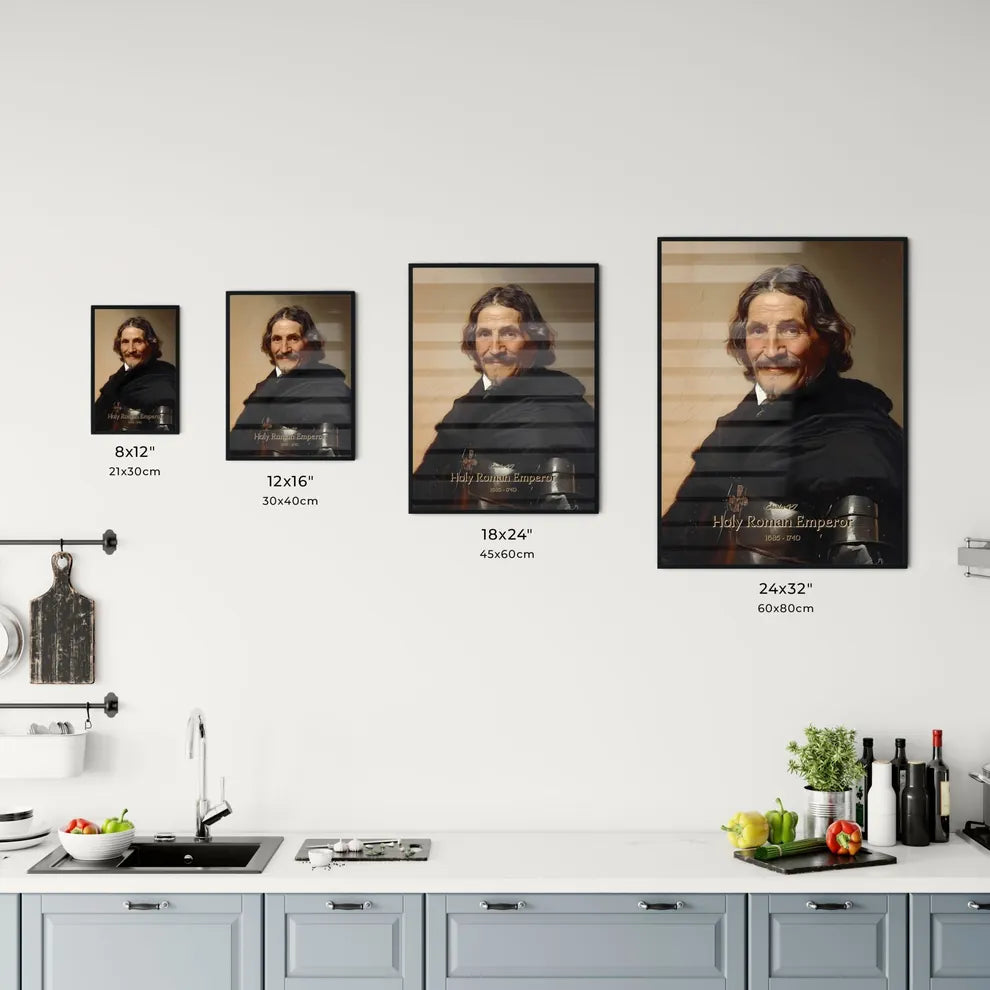 Charles VI, Holy Roman Emperor, 1685 - 1740, A Poster of a man in a black coat Default Title