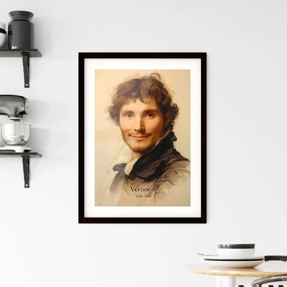 Paolo, Veronese, 1528 - 1588, A Poster of a man with curly hair and a white collared shirt Default Title