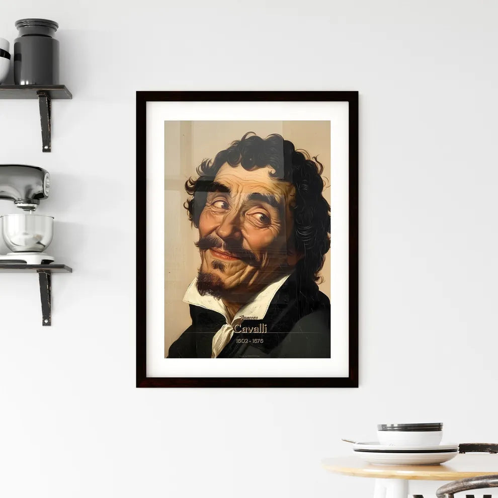 Francesco, Cavalli, 1602 - 1676, A Poster of a man with a mustache and beard Default Title