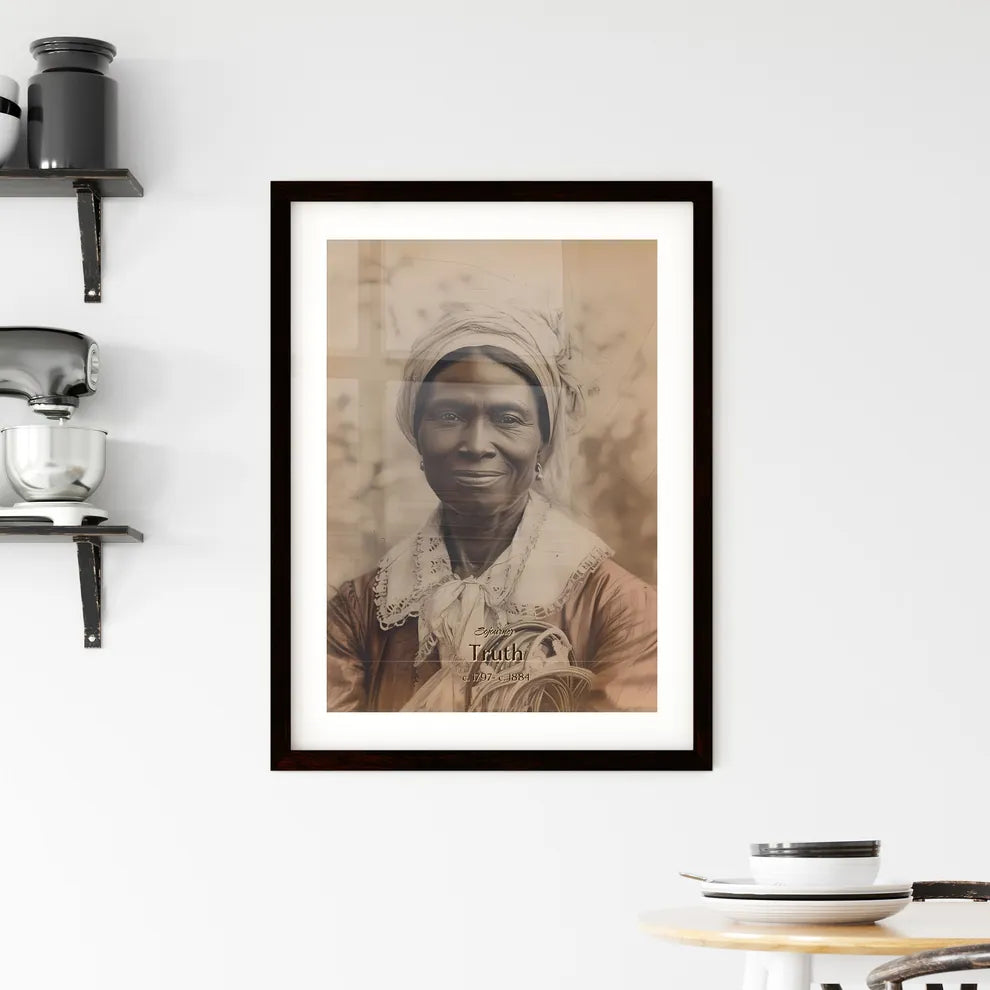 Sojourner, Truth, c. 1797- c. 1884, A Poster of a woman smiling with a scarf on her head Default Title