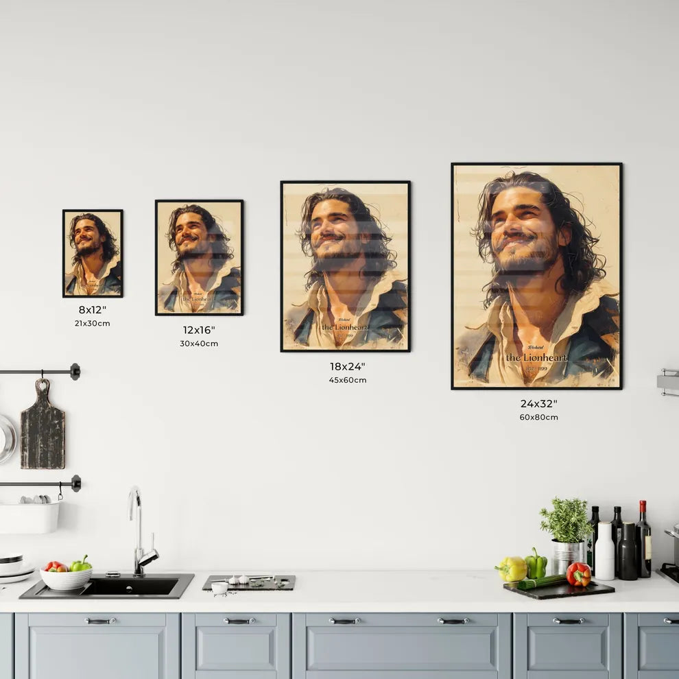 Richard, the Lionheart, 1157 - 1199, A Poster of a man with long hair and beard smiling Default Title