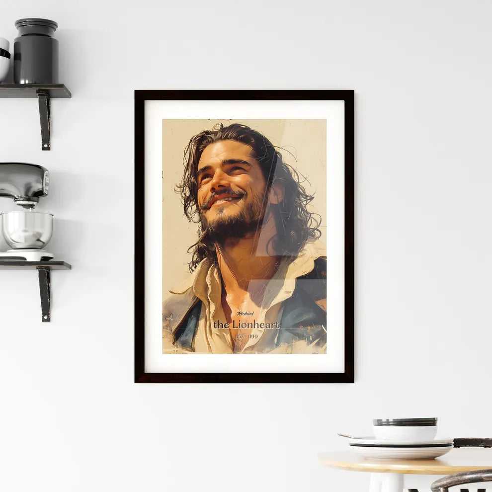 Richard, the Lionheart, 1157 - 1199, A Poster of a man with long hair and beard smiling Default Title
