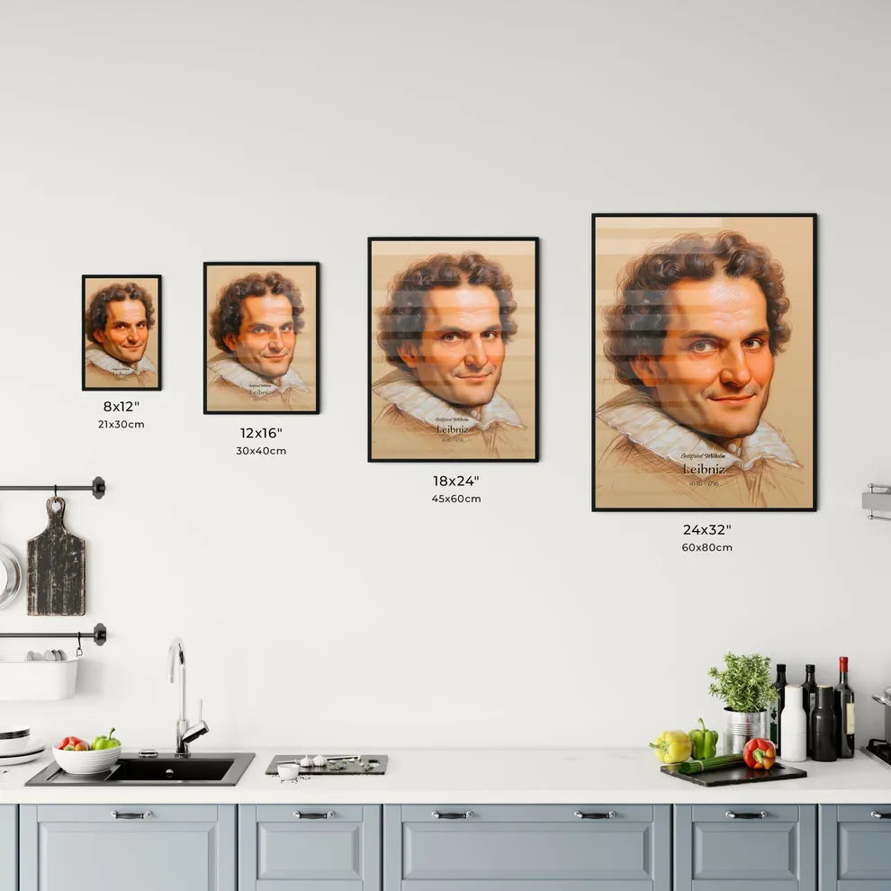 Gottfried Wilhelm, Leibniz, 1646 - 1716, A Poster of a drawing of a man Default Title