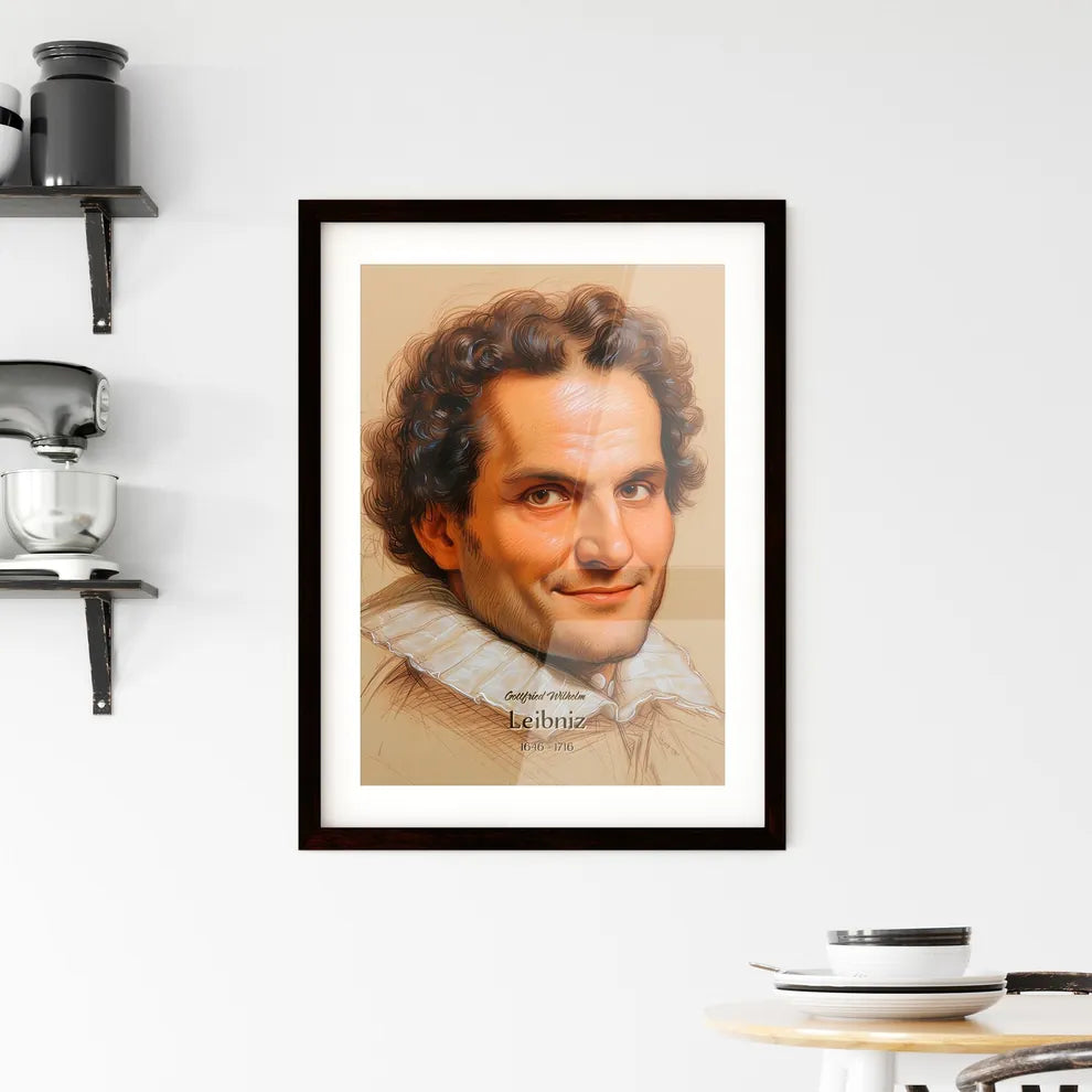 Gottfried Wilhelm, Leibniz, 1646 - 1716, A Poster of a drawing of a man Default Title