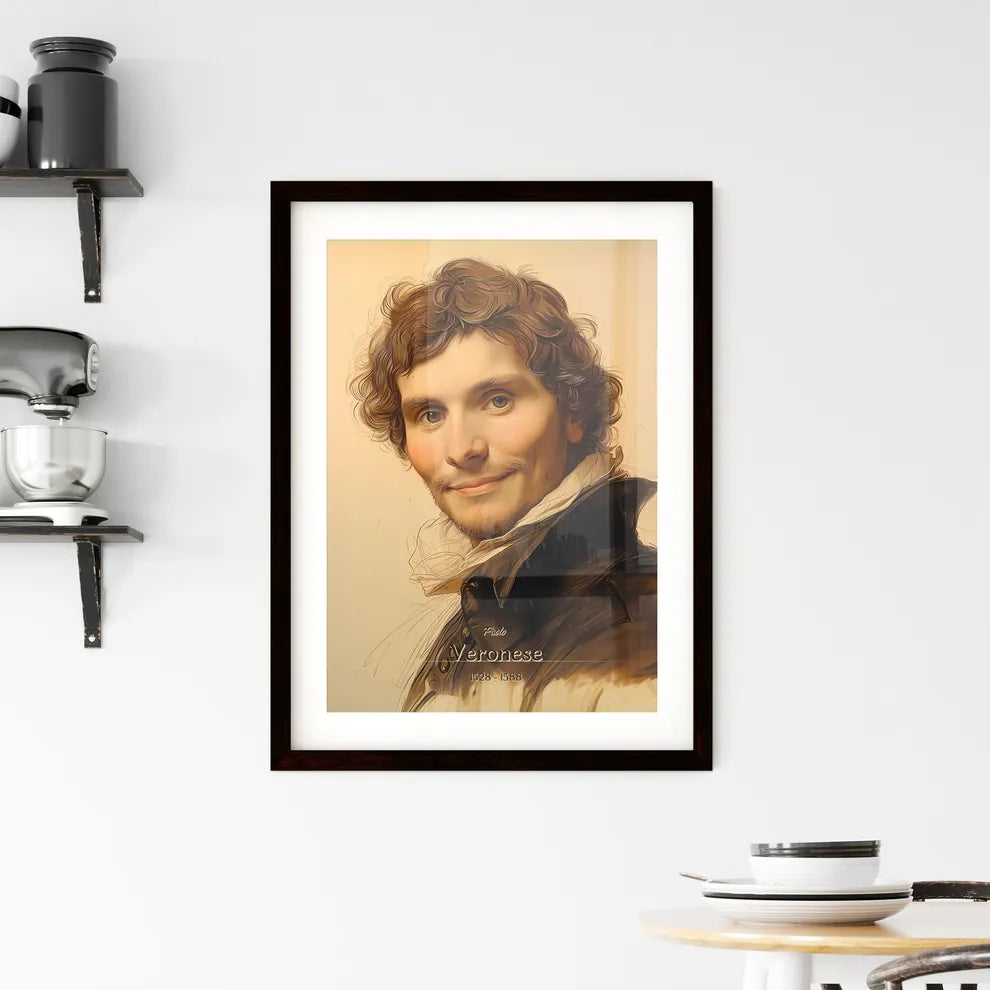 Paolo, Veronese, 1528 - 1588, A Poster of a man with curly hair and a black jacket Default Title